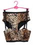 new arrived  fashion l sexy female bra set leopard print
